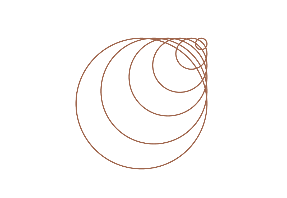 Concentric spiral motif