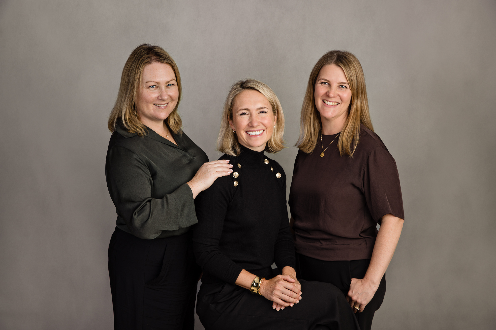 The Succession Partnership founders — Anna O'Neill, Betsy Travis and Lucy Sheikh